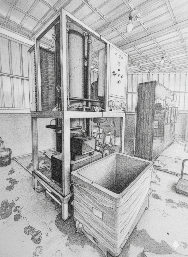 Membersihkan Kondensor Mesin Es