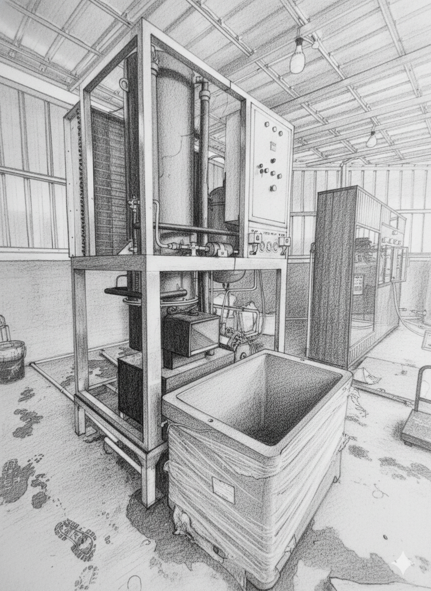 Membersihkan Kondensor Mesin Es