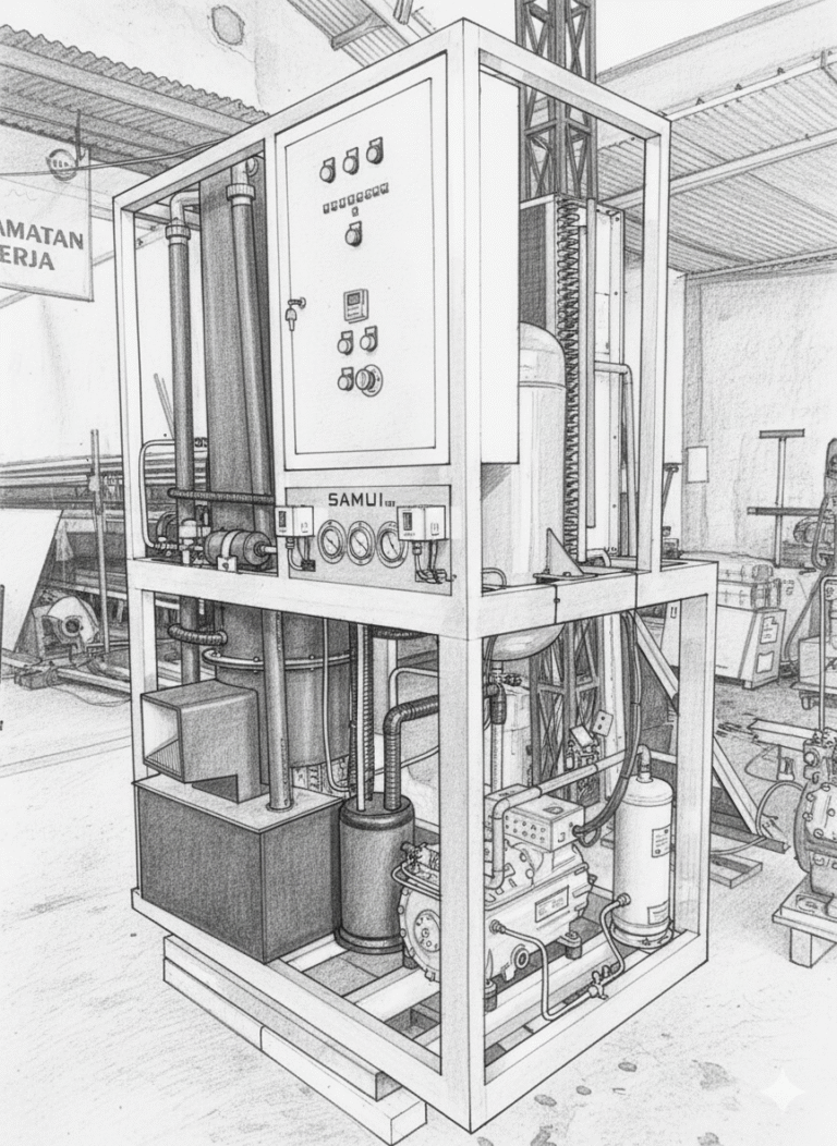 Mesin Es SAMTECH Dibandingkan Merek Lain