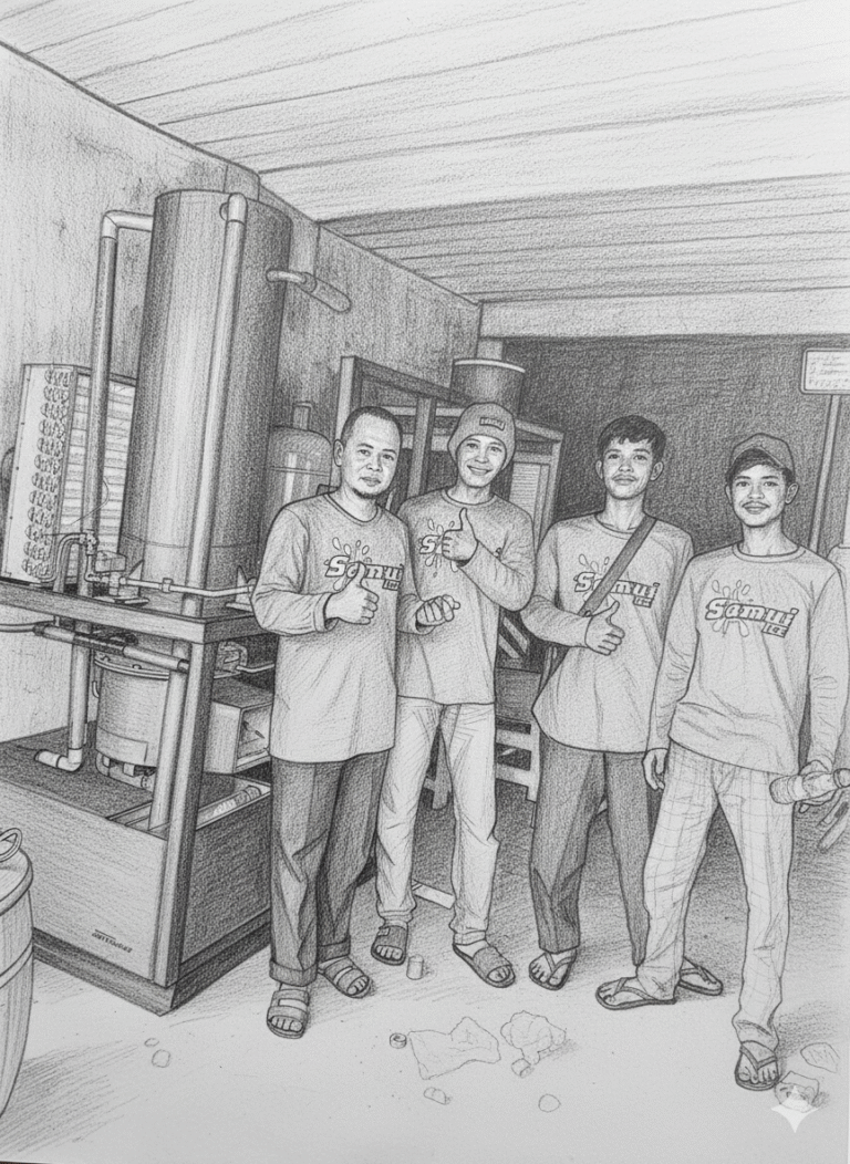 UMKM yang berkembang dengan mesin es SAMTEC