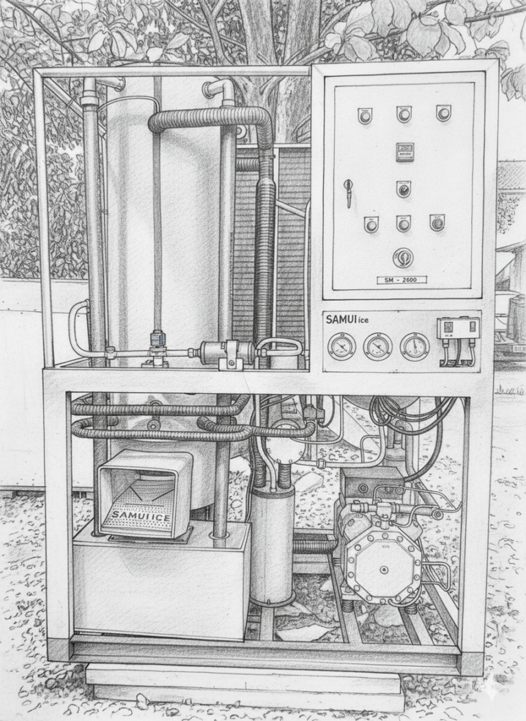 pendingin canggih di mesin es modern